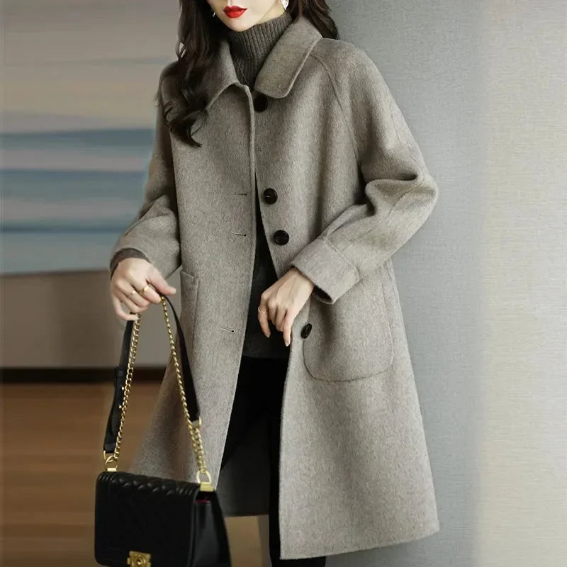 Women's Wool Coat in Korean Style
