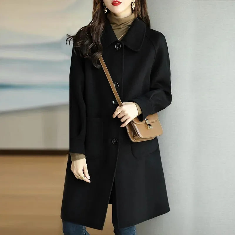 Women's Wool Coat in Korean Style